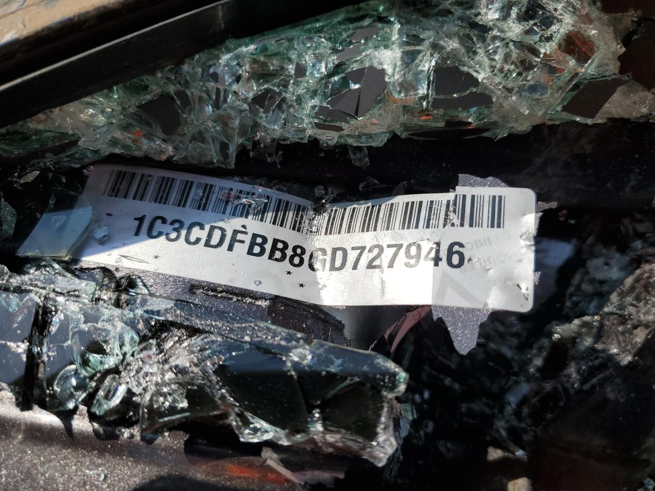 2016 Dodge Dart Sxt VIN: 1C3CDFBB8GD727946 Lot: 60365645