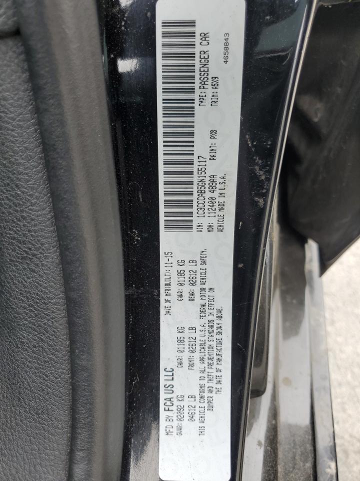 2016 Chrysler 200 Limited VIN: 1C3CCCAB5GN155117 Lot: 59549645