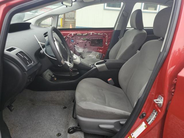 Hatchbacks TOYOTA PRIUS 2014 Czerwony