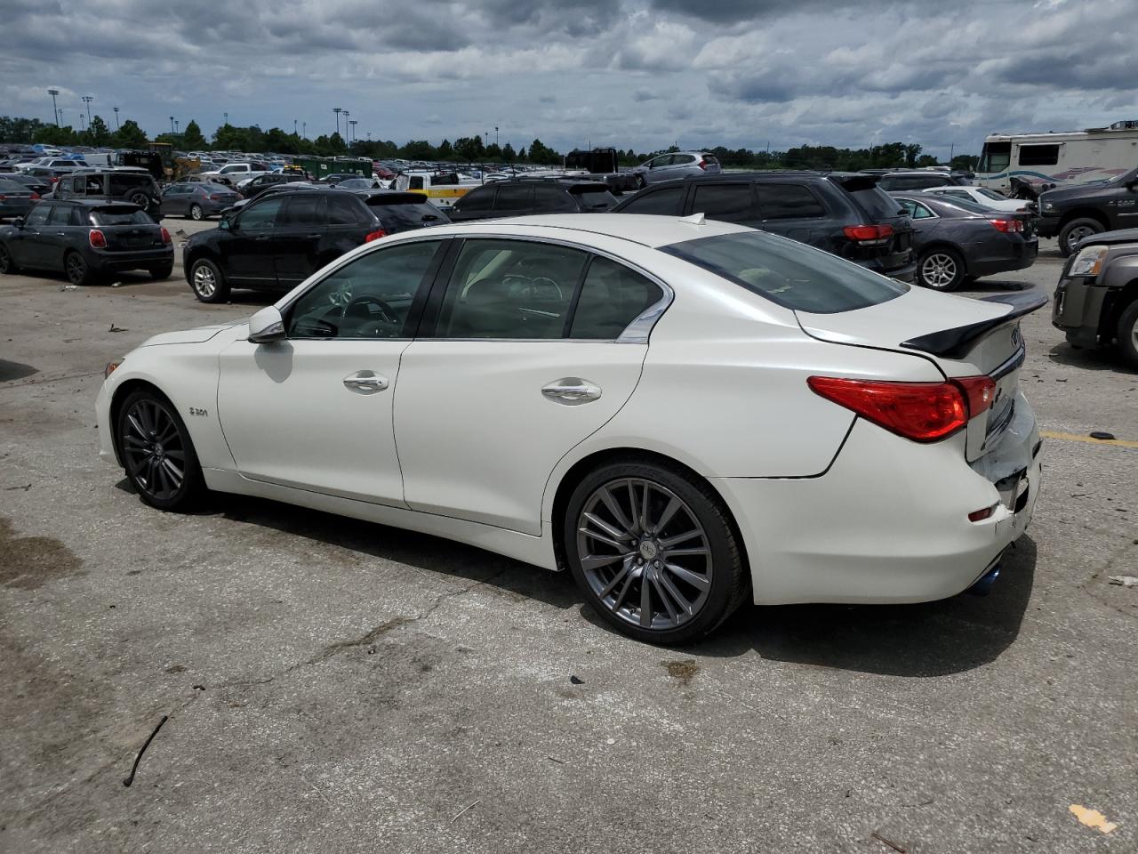 2017 Infiniti Q50 Premium white sedan gas JN1EV7AP1HM732639 photo #3