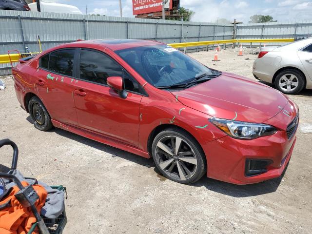  SUBARU IMPREZA 2019 Czerwony