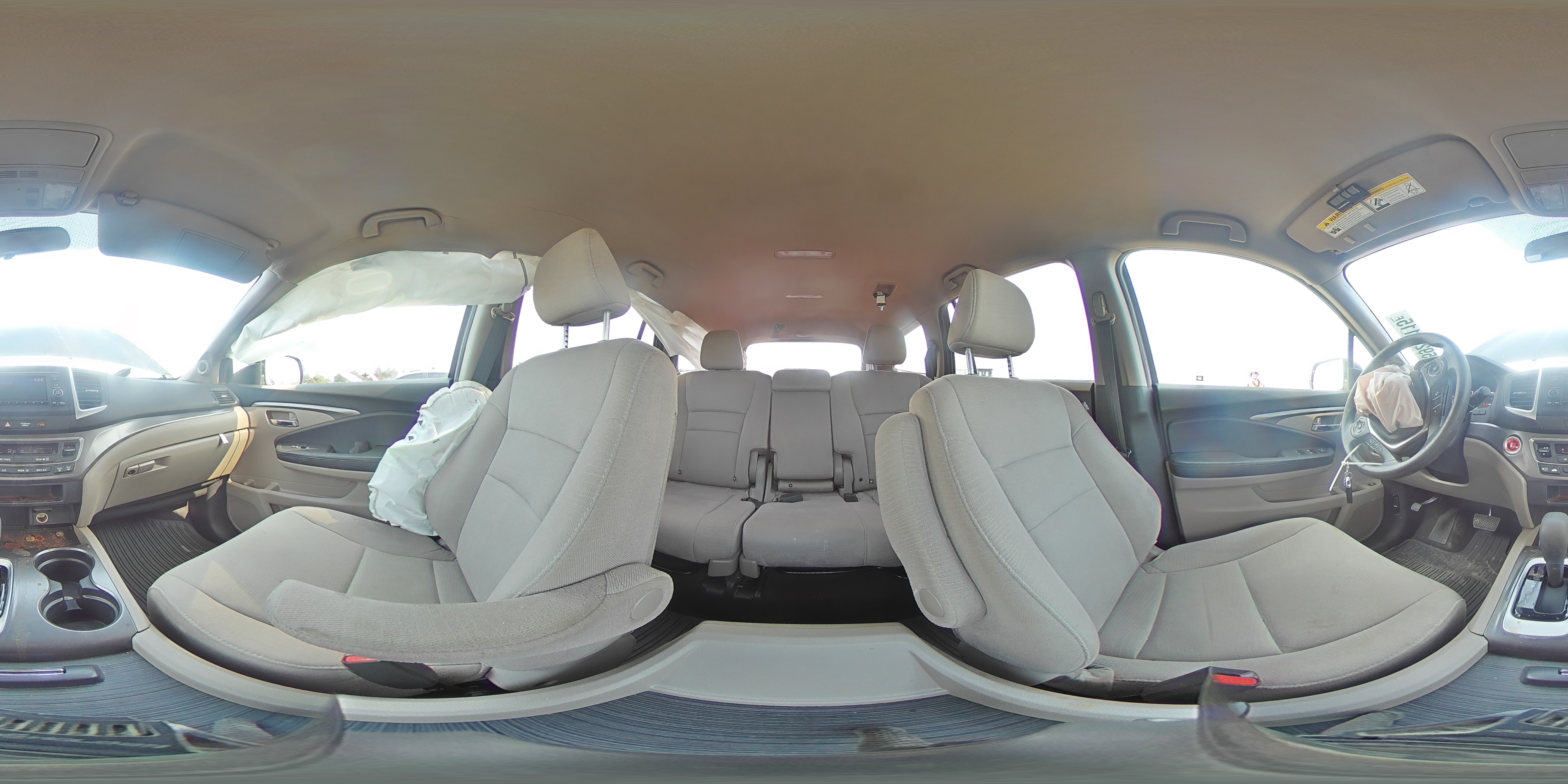 2017 Honda Pilot Lx VIN: 5FNYF6H14HB053900 Lot: 59289115