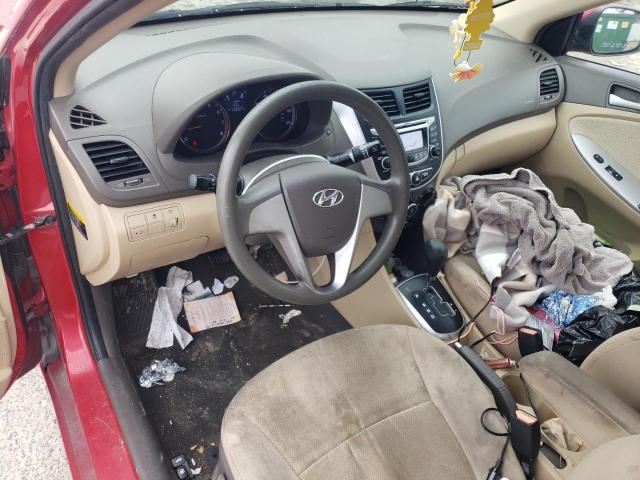  HYUNDAI ACCENT 2013 Red