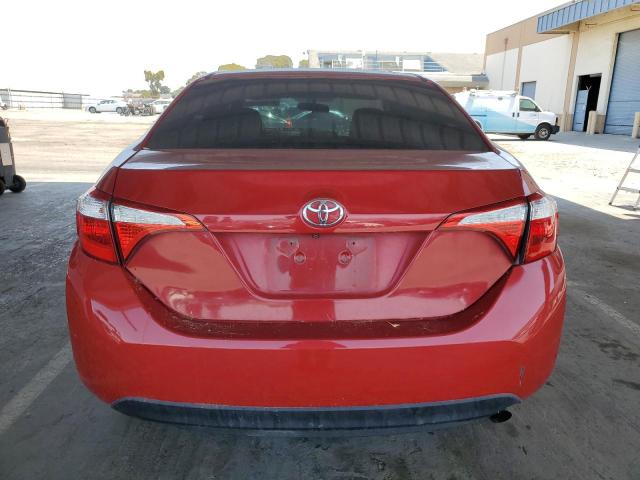  TOYOTA COROLLA 2014 Czerwony