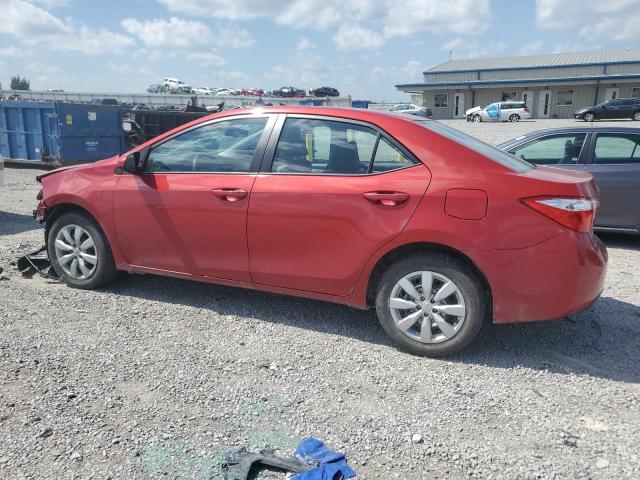  TOYOTA COROLLA 2016 Красный