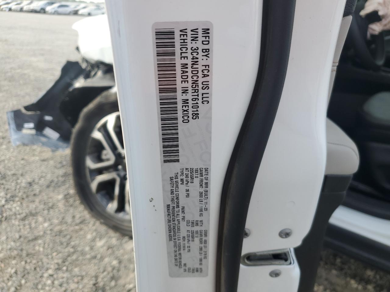 2024 Jeep Compass Limited VIN: 3C4NJDCN5RT610185 Lot: 63049105