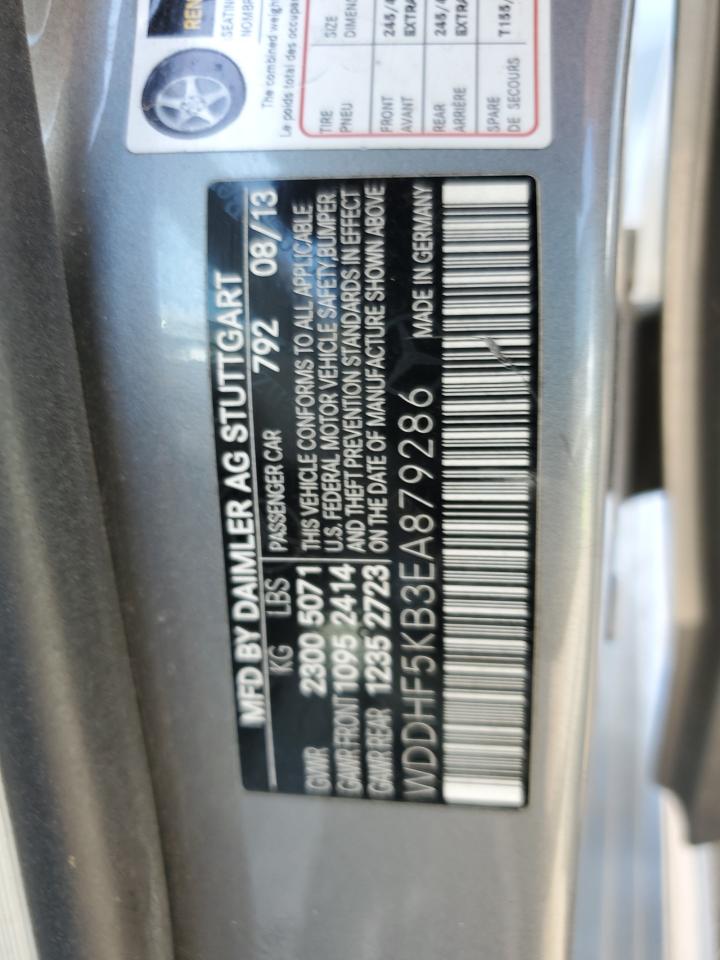 MERCEDES-BENZ E-CLASS 2014 VIN WDDHF5KB3EA879286 фото 12