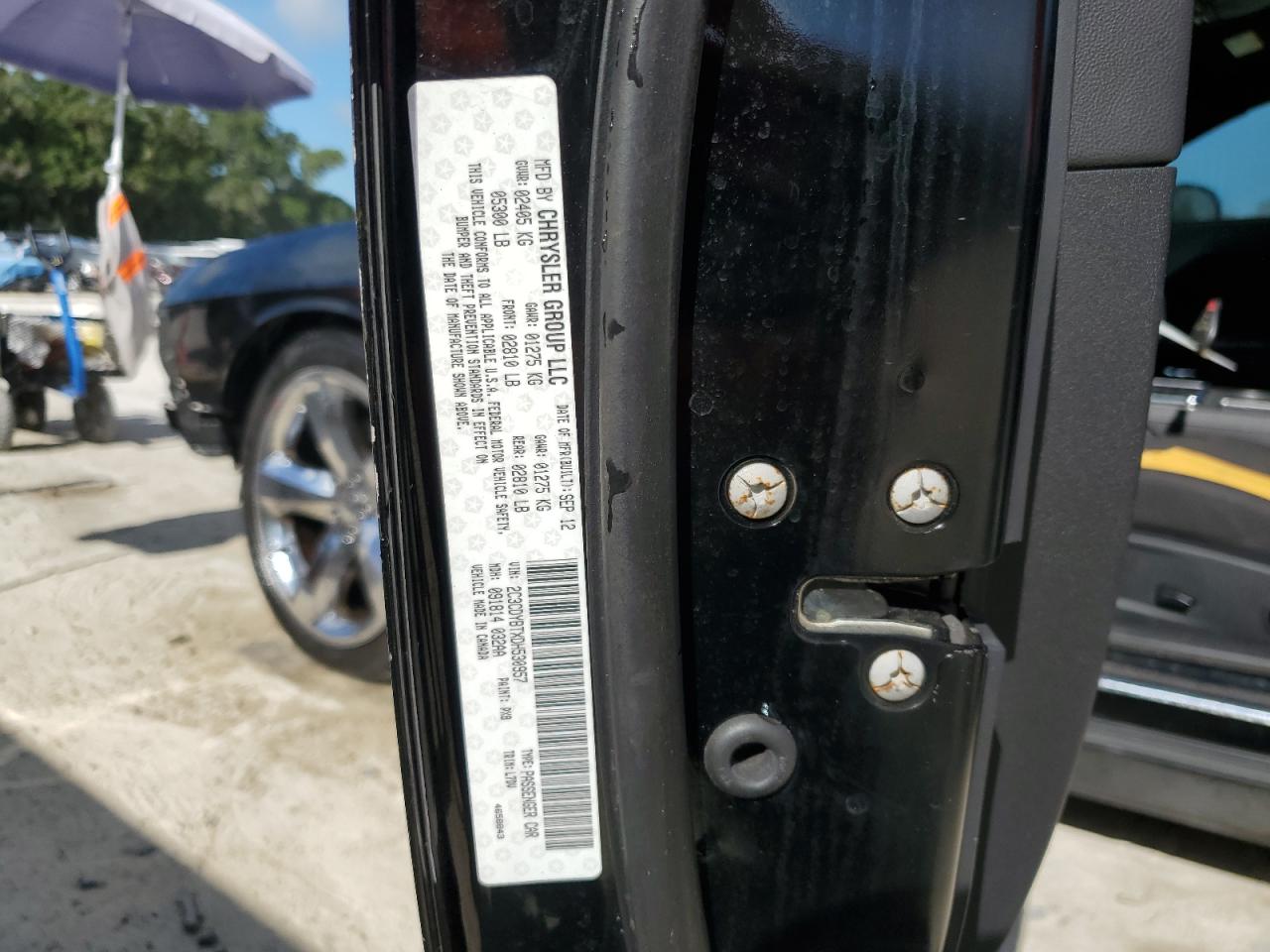 2013 Dodge Challenger R/T VIN: 2C3CDYBTXDH530957 Lot: 61903455