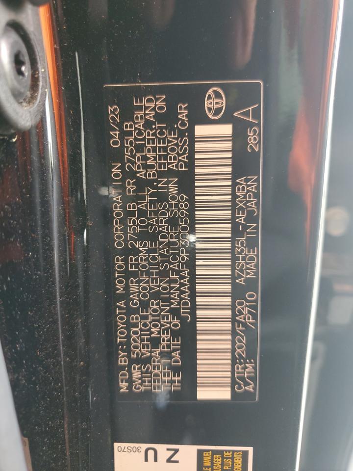 2023 Toyota Crown Xle VIN: JTDAAAAF9P3005989 Lot: 61050705