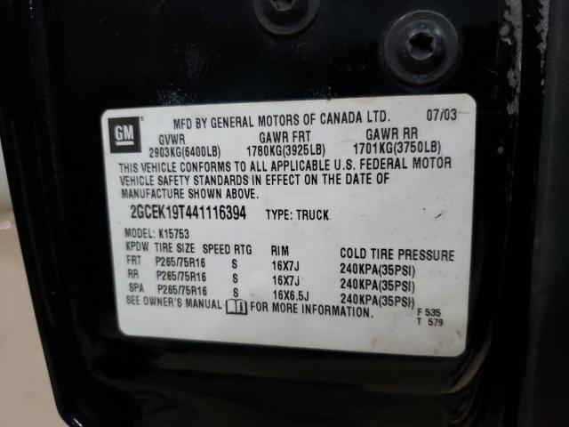 2004 CHEVROLET SILVERADO K1500  