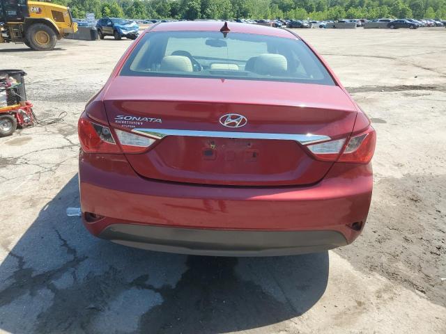  HYUNDAI SONATA 2014 Czerwony