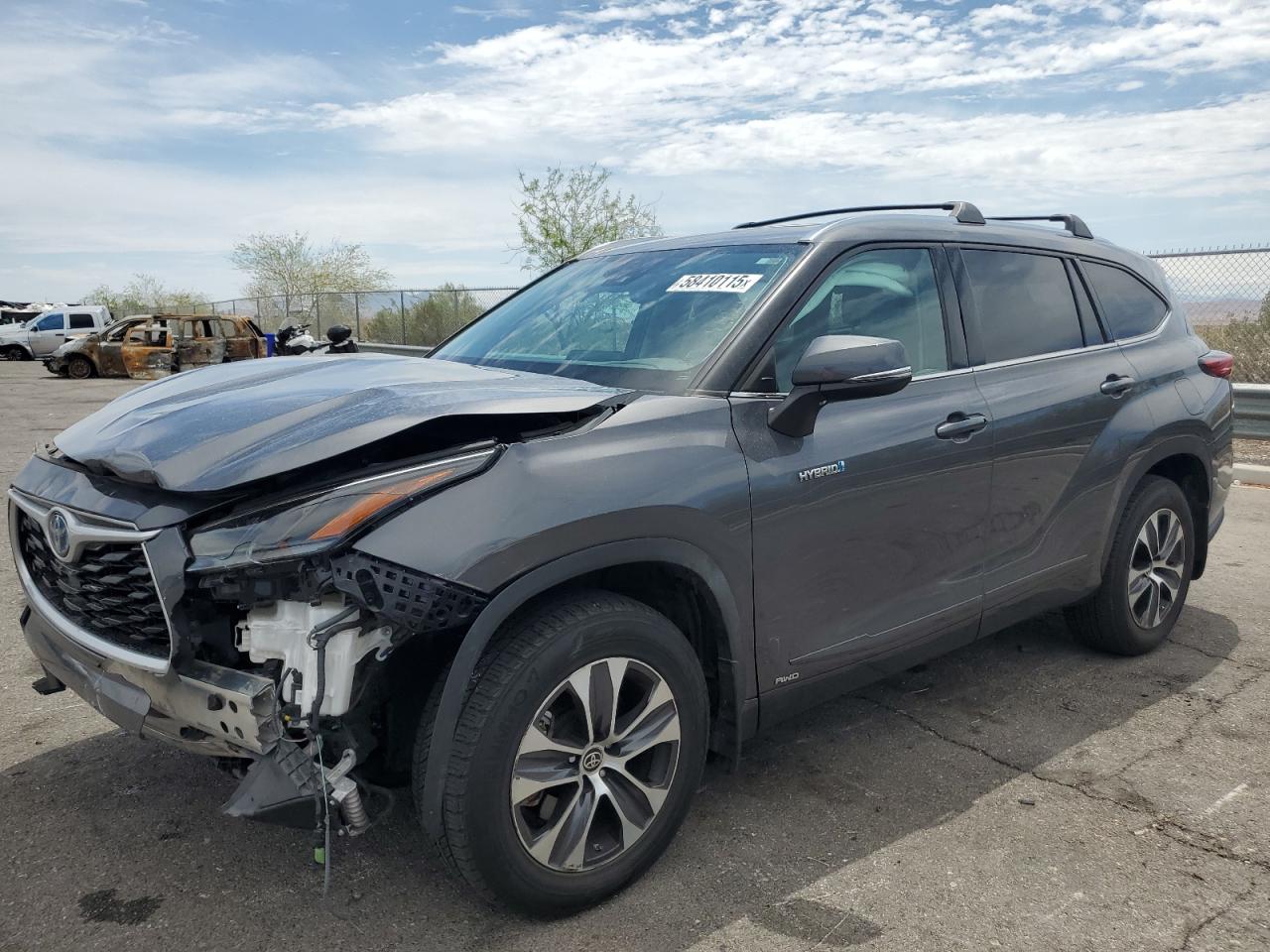 2021 Toyota Highlander Hybrid Xle for Sale in North Las Vegas, NV - Front End