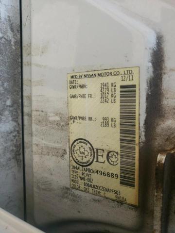 2012 NISSAN ALTIMA BASE  