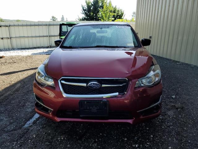  SUBARU IMPREZA 2016 Red