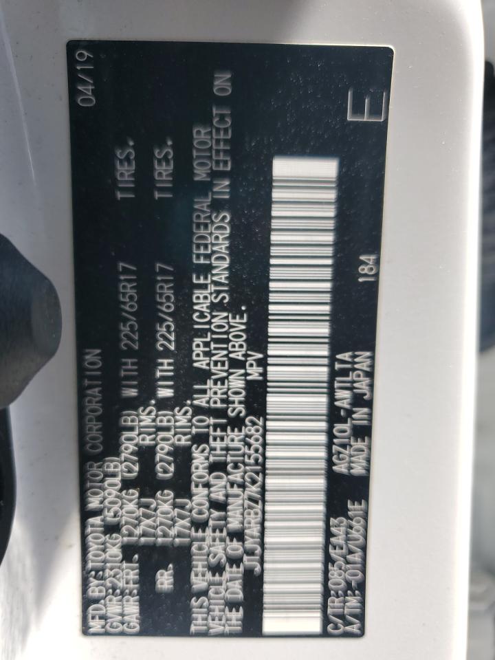 2019 Lexus Nx 300 Base VIN: JTJYARBZ7K2155682 Lot: 61684285
