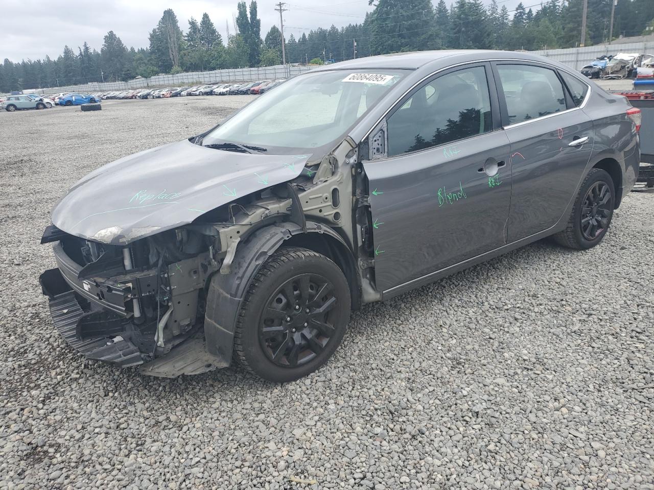 2015 Nissan Sentra S na sprzedaż w Graham, WA - Front End