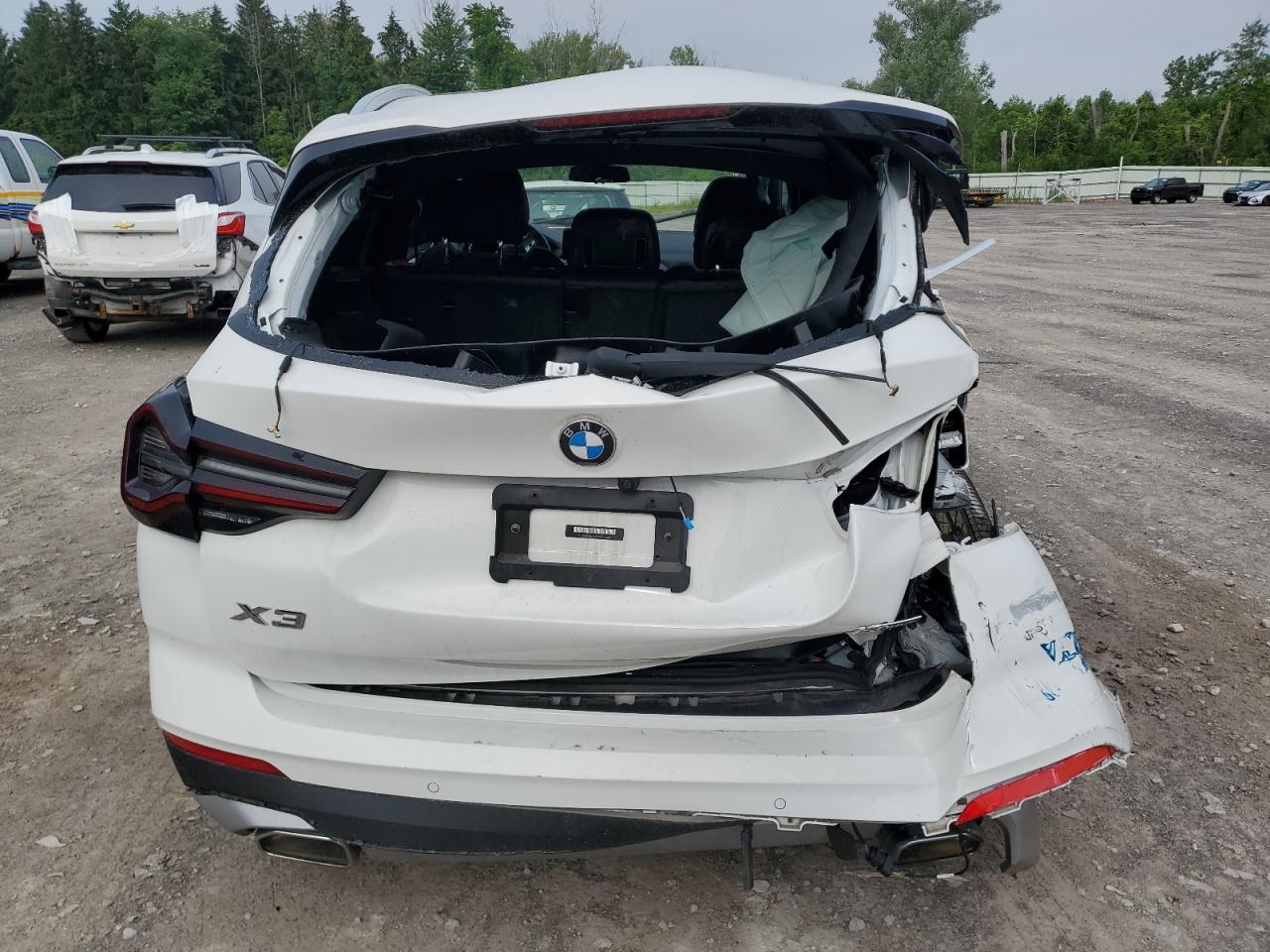 2022 BMW X3 xDrive30I VIN: 5UX53DP02N9M06664 Lot: 62569875