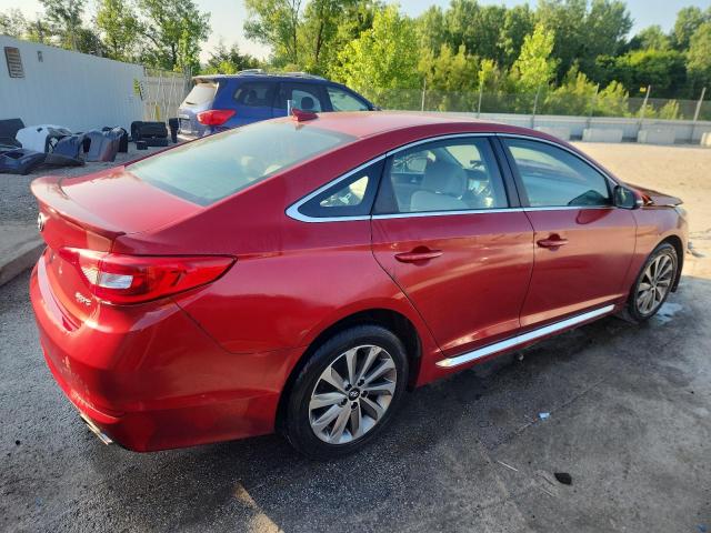  HYUNDAI SONATA 2017 Червоний