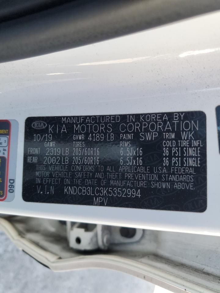 2019 Kia Niro Fe VIN: KNDCB3LC3K5352994 Lot: 60804215