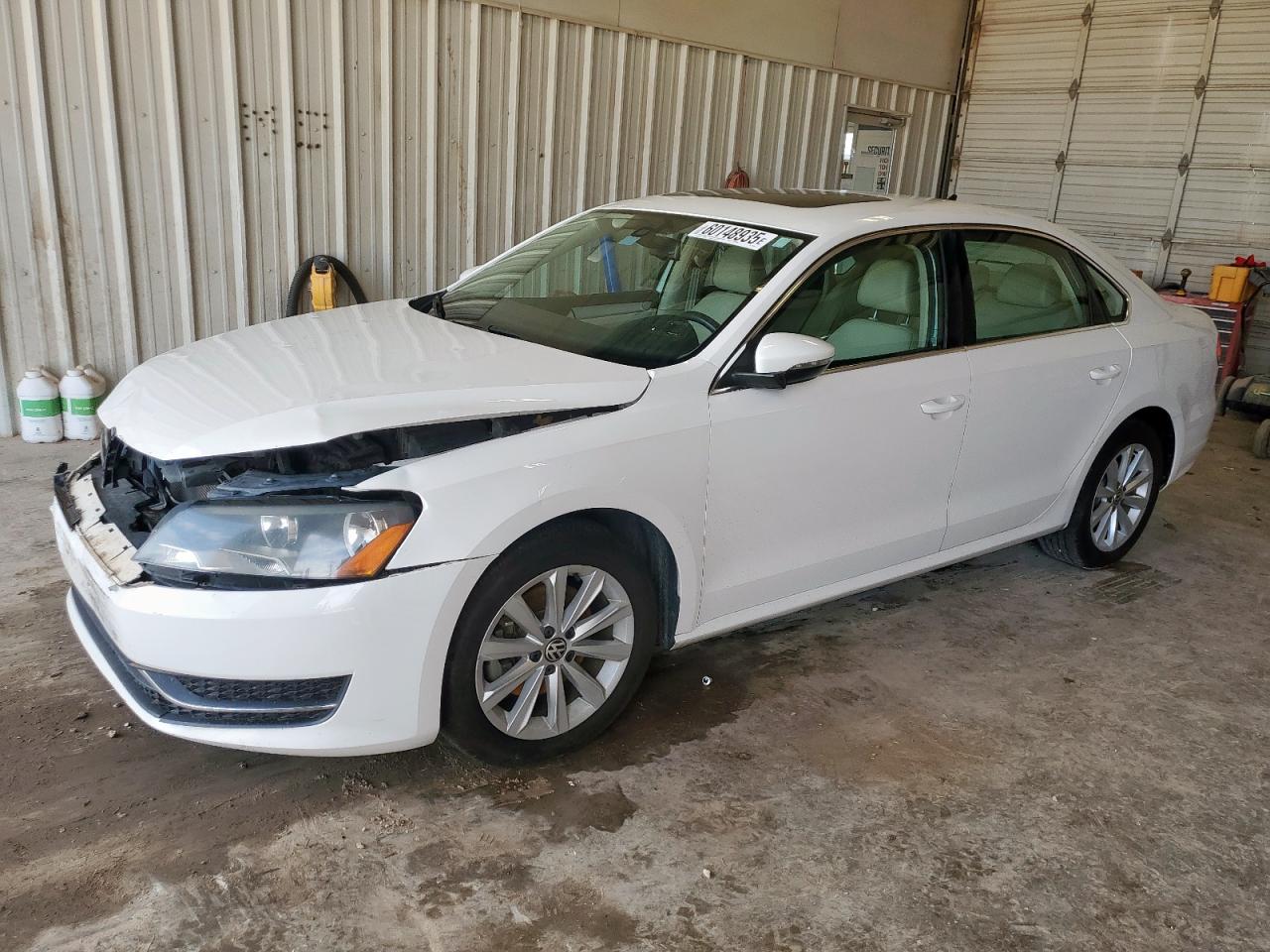2012 Volkswagen Passat Se na sprzedaż w Abilene, TX - Front End
