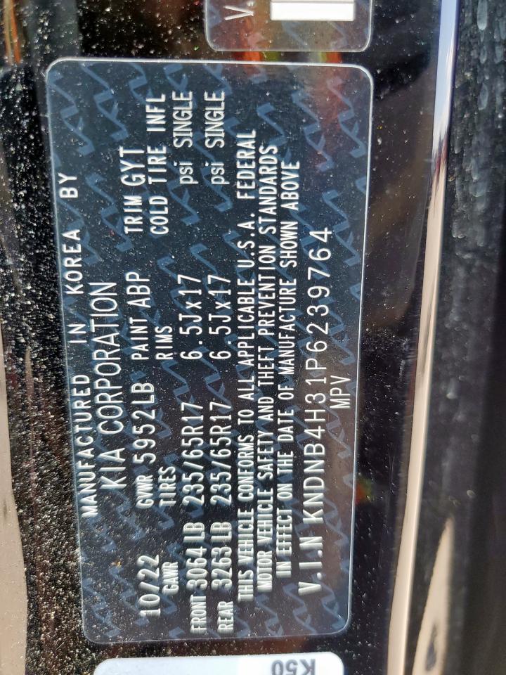 2023 Kia Carnival Lx VIN: KNDNB4H31P6239764 Lot: 62696795