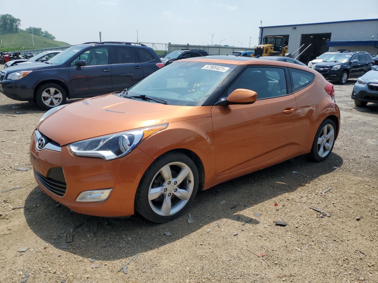 2014 Hyundai Veloster zu verkaufen in Mcfarland, WI - Hail
