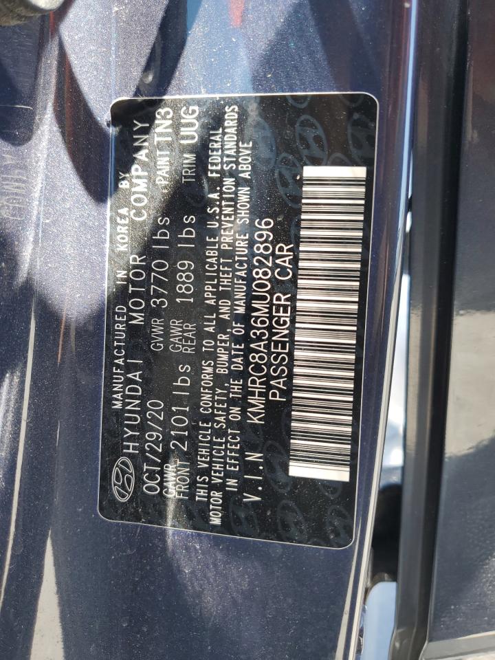 2021 Hyundai Venue Sel VIN: KMHRC8A36MU082896 Lot: 61379505