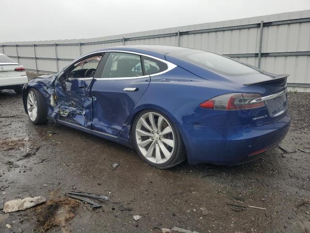 Hatchbacks TESLA MODEL S 2016 Granatowy