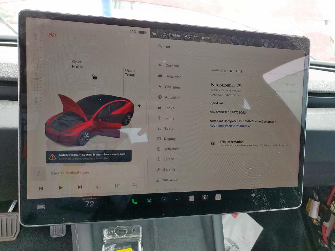 2024 Tesla Model 3 VIN: 5YJ3E1EB8RF769052 Lot: 61475595