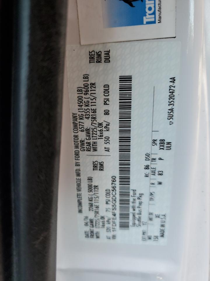 FORD ALL Models 2016 VIN 1FDFE4FS5GDC56760 photo 13