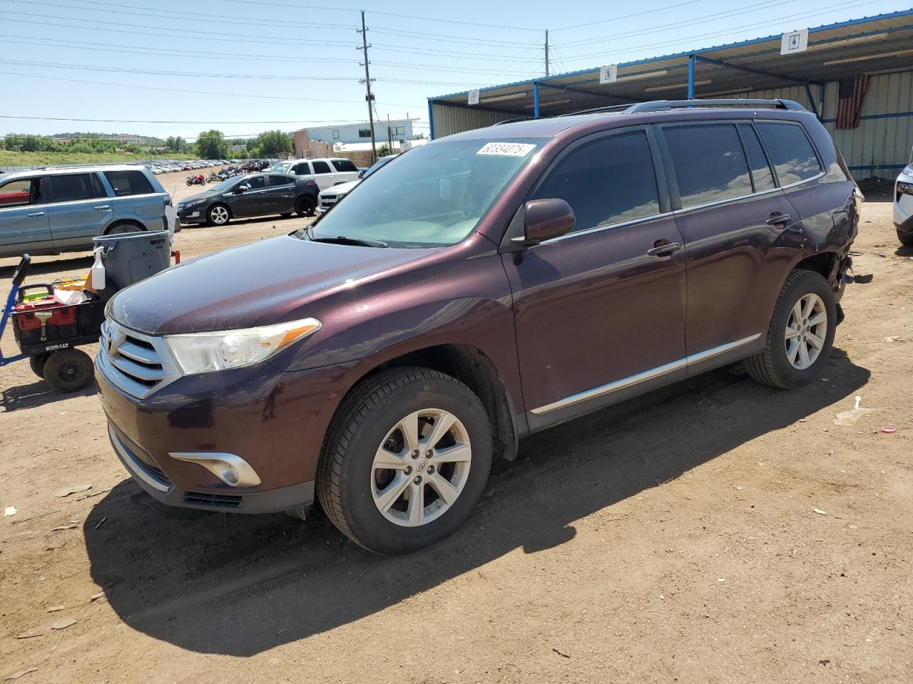 2012 Toyota Highlander Base იყიდება Colorado Springs-ში, CO - Rear End
