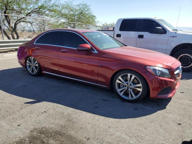  MERCEDES-BENZ C-CLASS 2018 Red