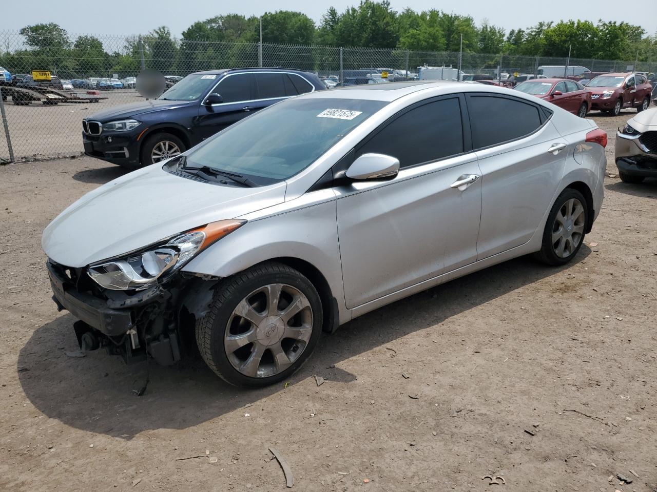 2012 Hyundai Elantra Gls იყიდება Chalfont-ში, PA - Front End