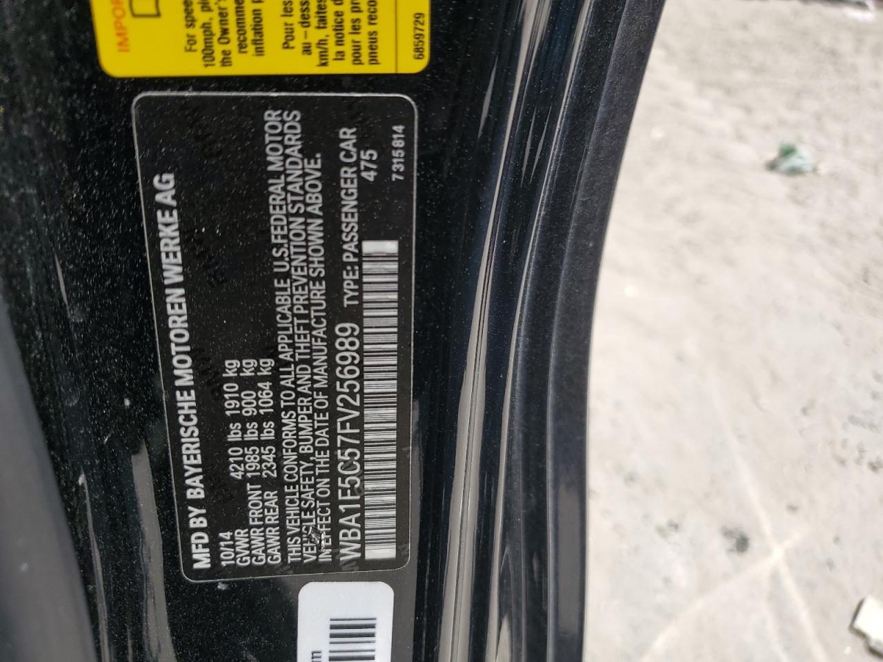 2015 BMW 228 I VIN: WBA1F5C57FV256989 Lot: 62583215