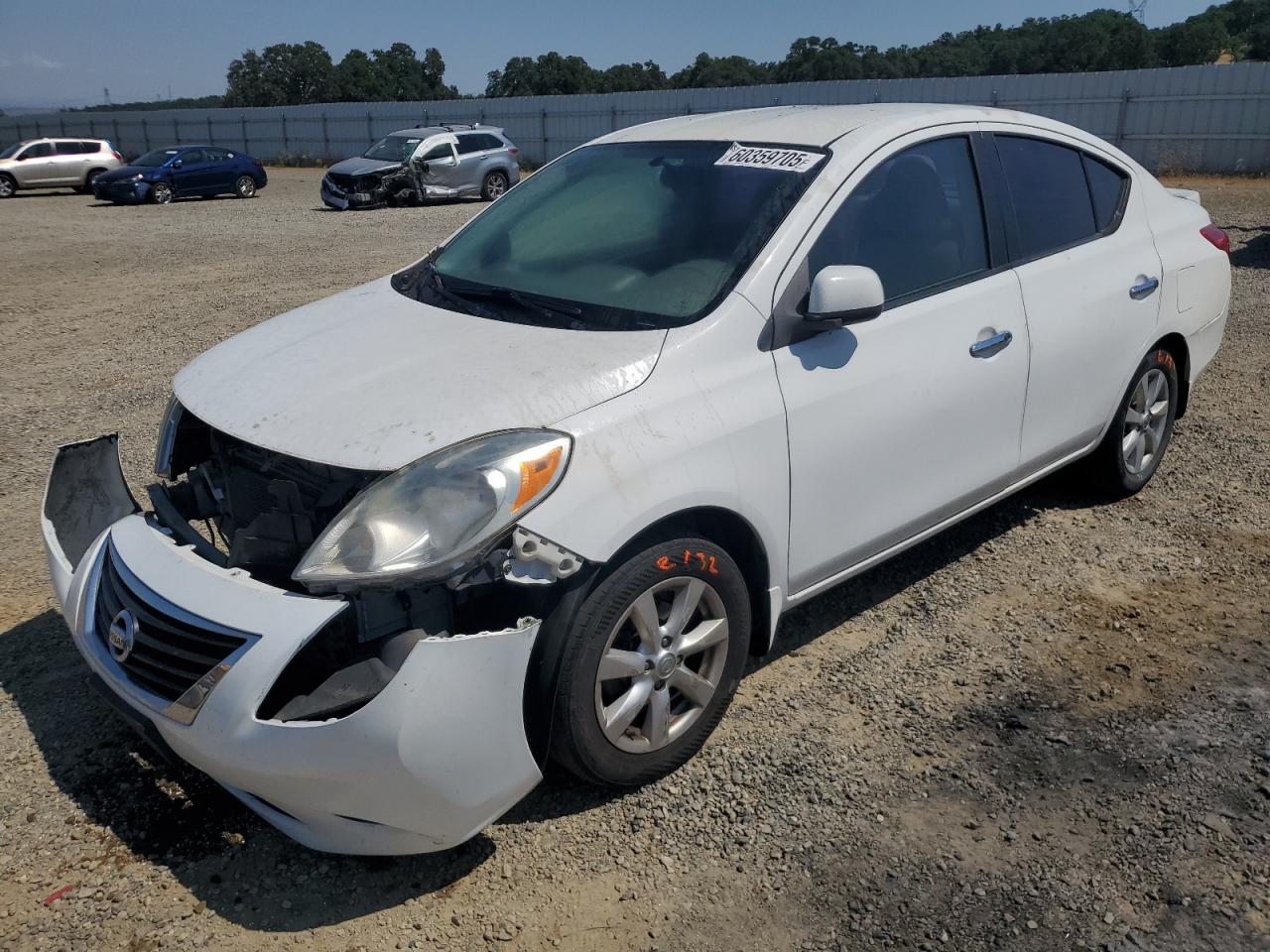 2013 Nissan Versa S იყიდება Anderson-ში, CA - Front End
