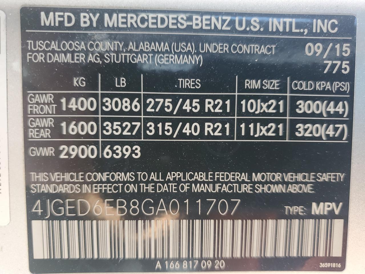 2016 Mercedes-Benz Gle Coupe 450 4Matic VIN: 4JGED6EB8GA011707 Lot: 62129745