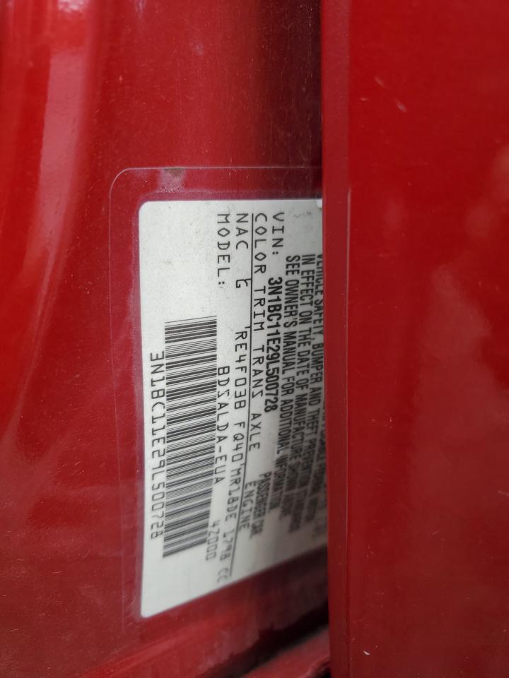 2009 Nissan Versa S VIN: 3N1BC11E29L500728 Lot: 60834155