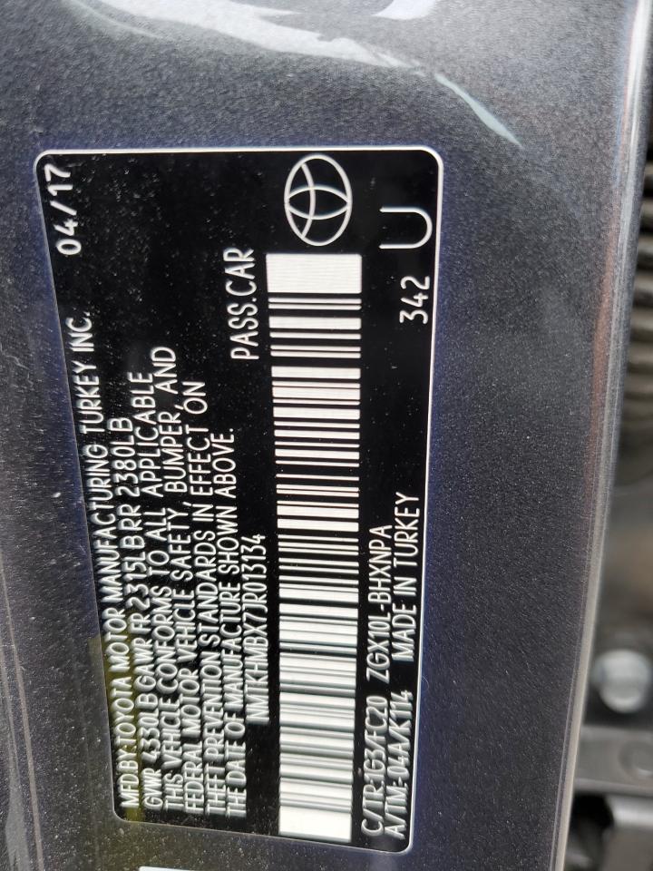 2018 Toyota C-Hr Xle VIN: NMTKHMBX7JR013134 Lot: 62176345
