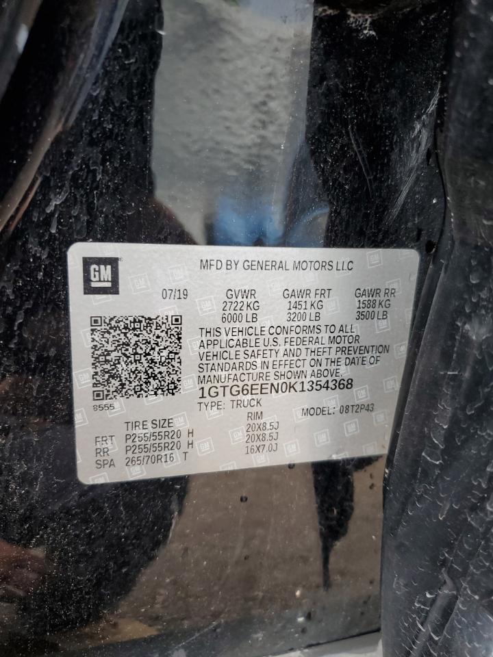 2019 GMC Canyon Denali VIN: 1GTG6EEN0K1354368 Lot: 61587435