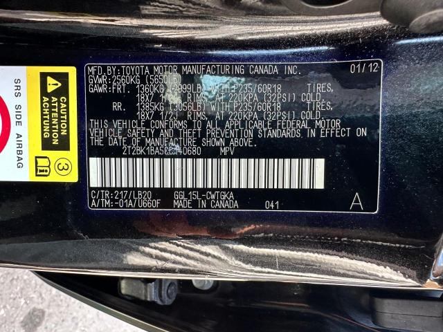 2012 LEXUS RX 350