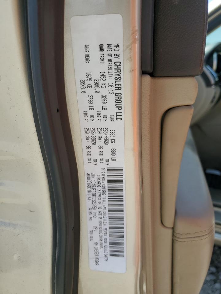 2014 Jeep Grand Cherokee Overland VIN: 1C4RJFCT8EC323750 Lot: 61102675