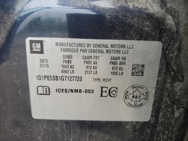 2016 CHEVROLET CRUZE LIMITED LT  
