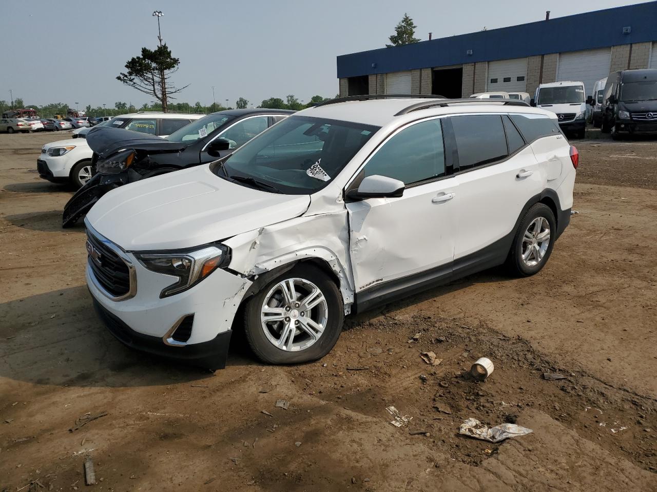 2019 Gmc Terrain Sle იყიდება Woodhaven-ში, MI - Front End