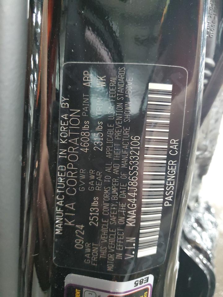 2025 Kia K5 Gt VIN: KNAG44J86S5332106 Lot: 59628745