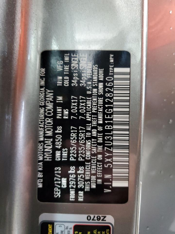 HYUNDAI SANTA FE 2014 VIN 5XYZU3LB1EG128260 фото 13
