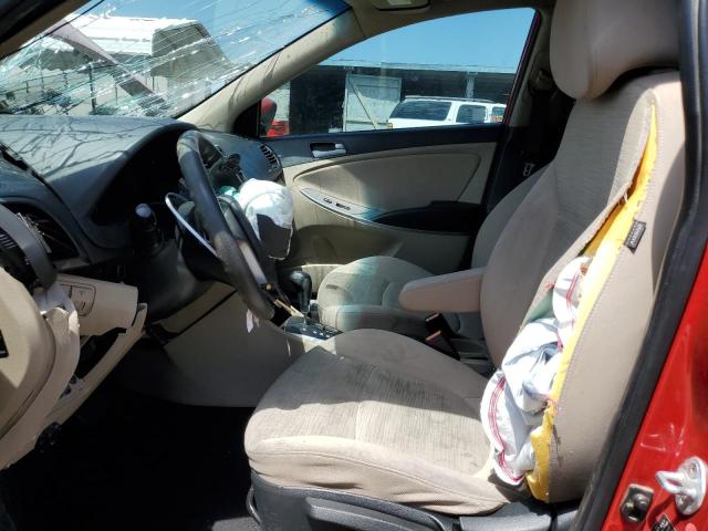  HYUNDAI ACCENT 2017 Czerwony