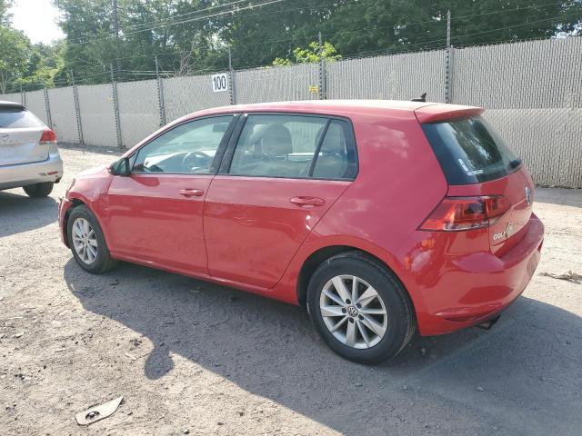 Hatchbacks VOLKSWAGEN GOLF 2015 Czerwony