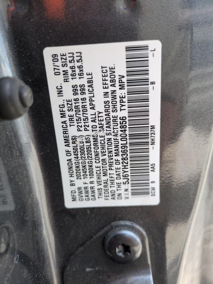 2009 Honda Element Lx VIN: 5J6YH28369L004856 Lot: 62071765