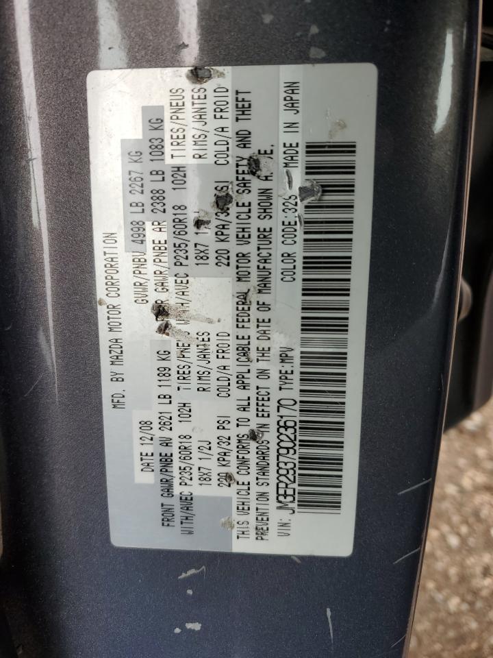 2009 Mazda Cx-7 VIN: JM3ER293790236170 Lot: 59636865