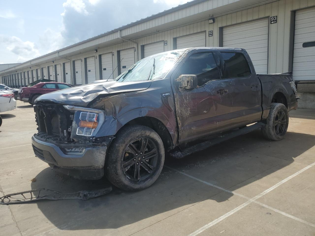 2022 Ford F150 Supercrew grey null gas 1FTFW1E54NFA25751 photo #1